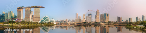 Photography Singapore Skyline and view of Marina Bay