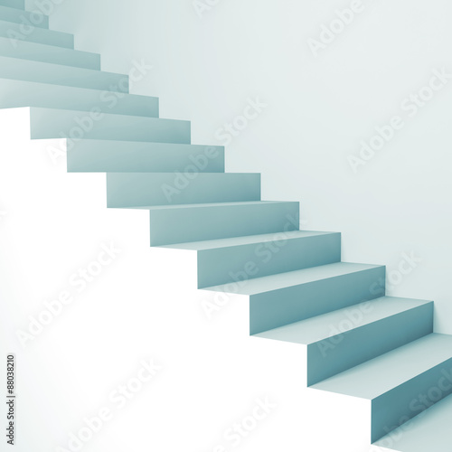 Abstract architecture background, 3d stairs