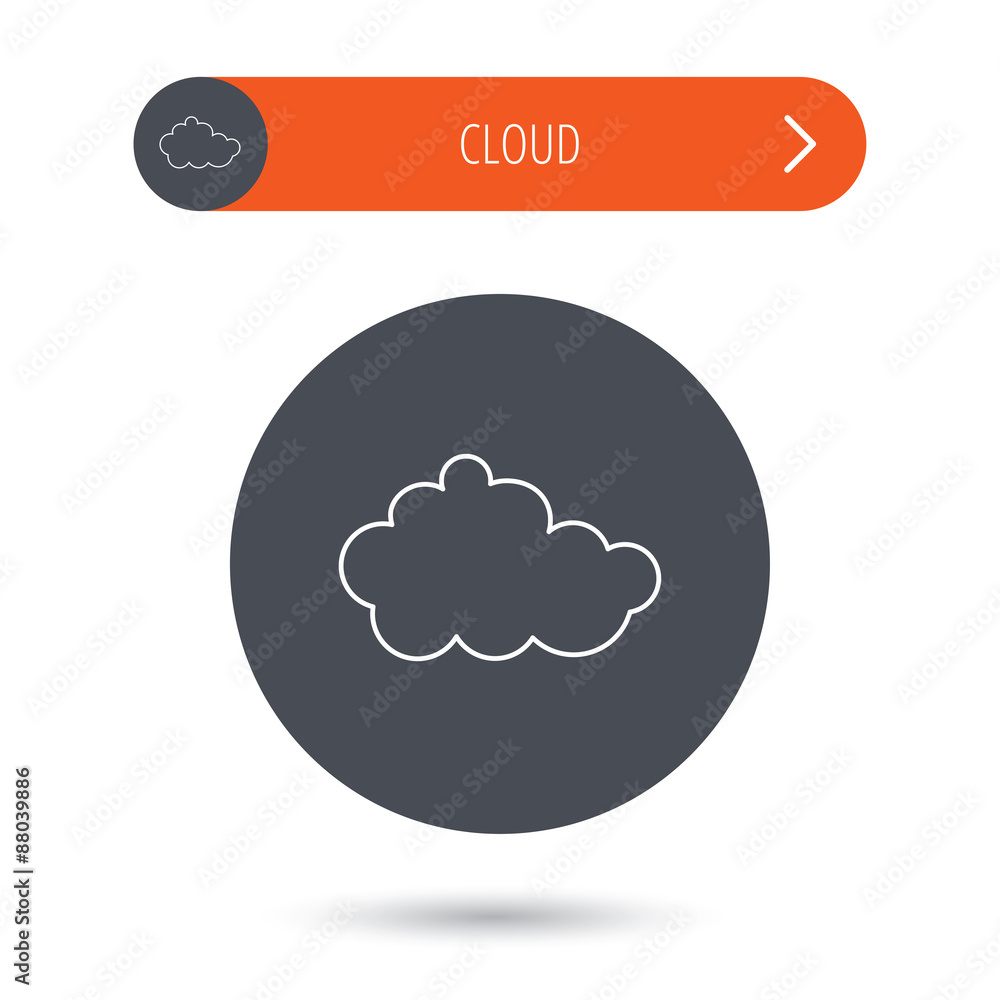 Cloud icon. Overcast weather sign. Cloud icon. Overcast weather sign.