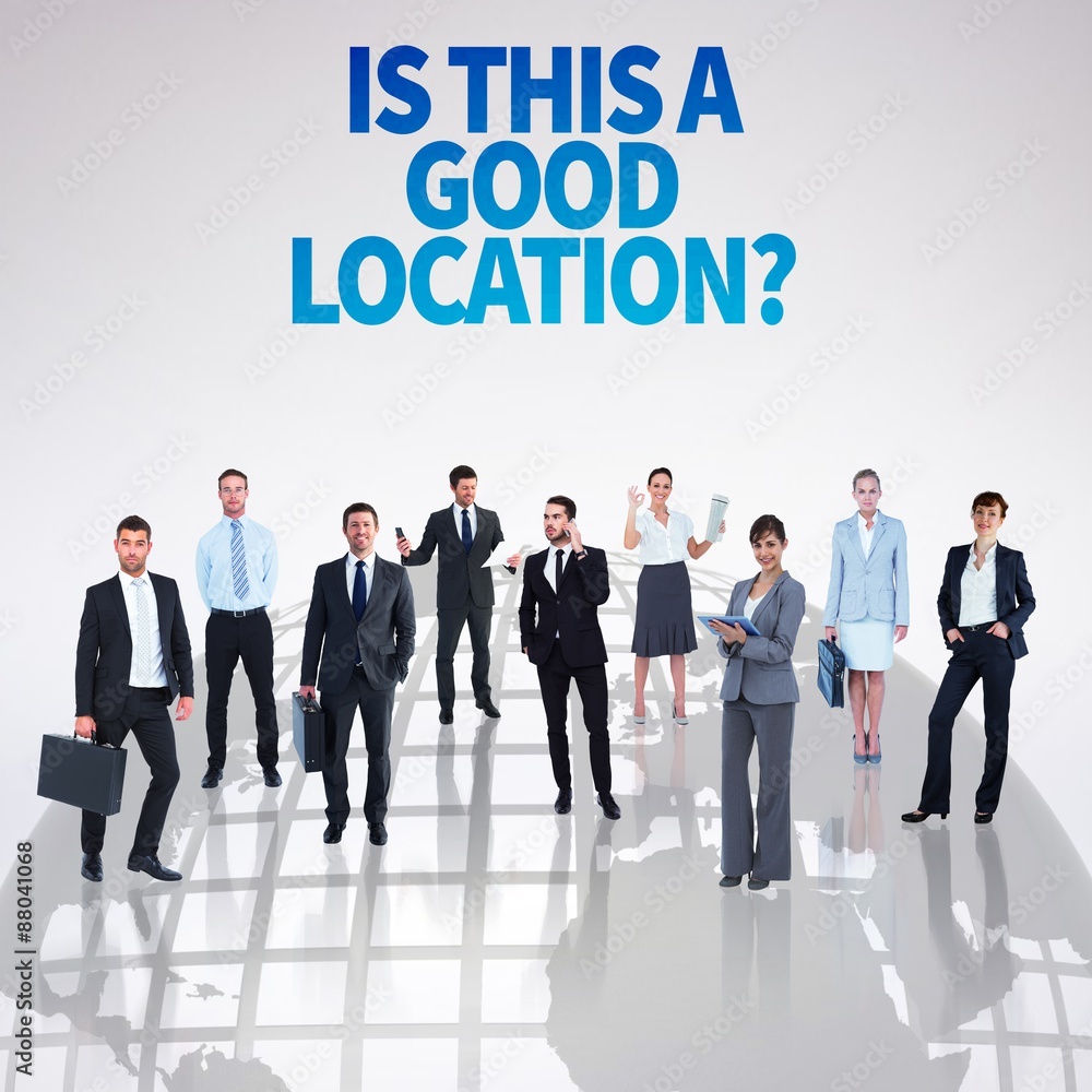 Composite image of business team Composite image of business team