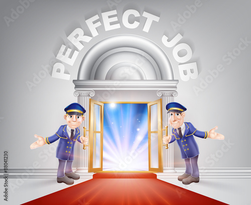 Red carpet door to your Perfect Job