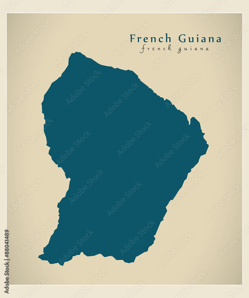 Modern Map - French Guiana GF