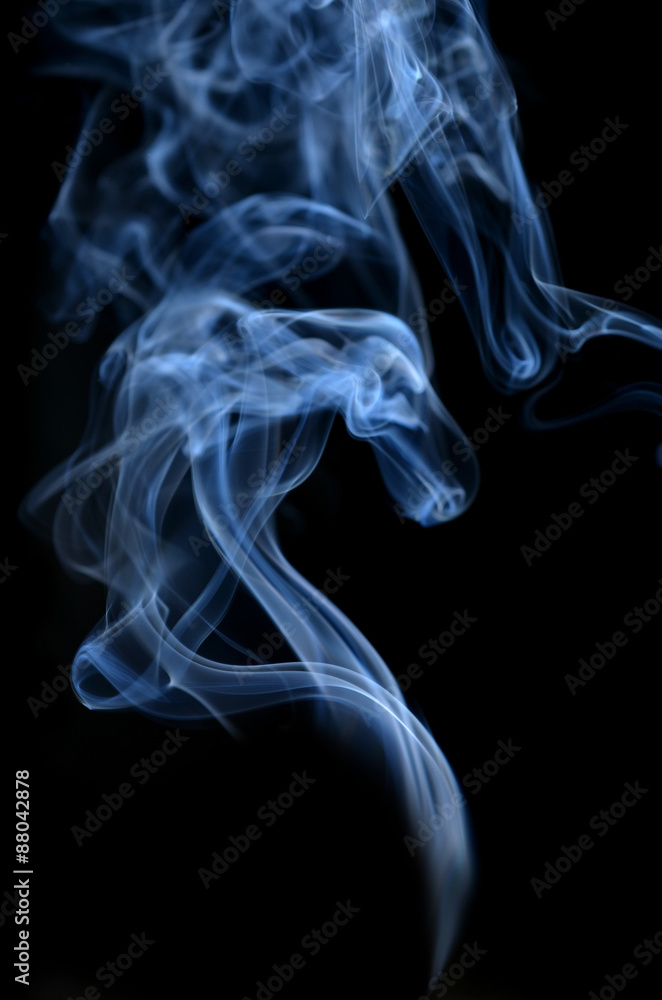 Smoke on black background Smoke on black background