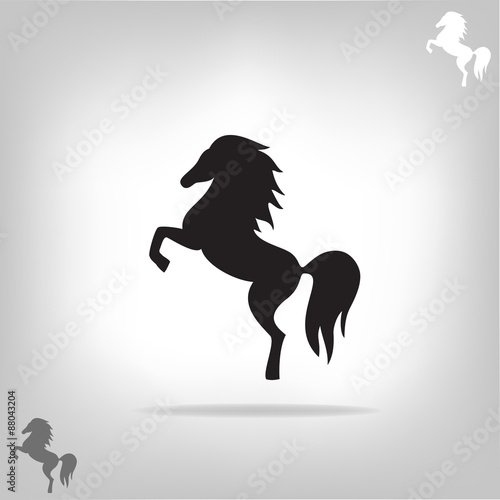 Vector image of a horse