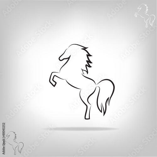 Vector image of a horse
