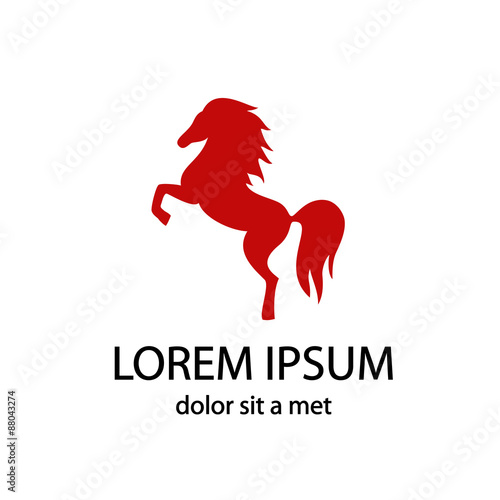 Vector image of a horse