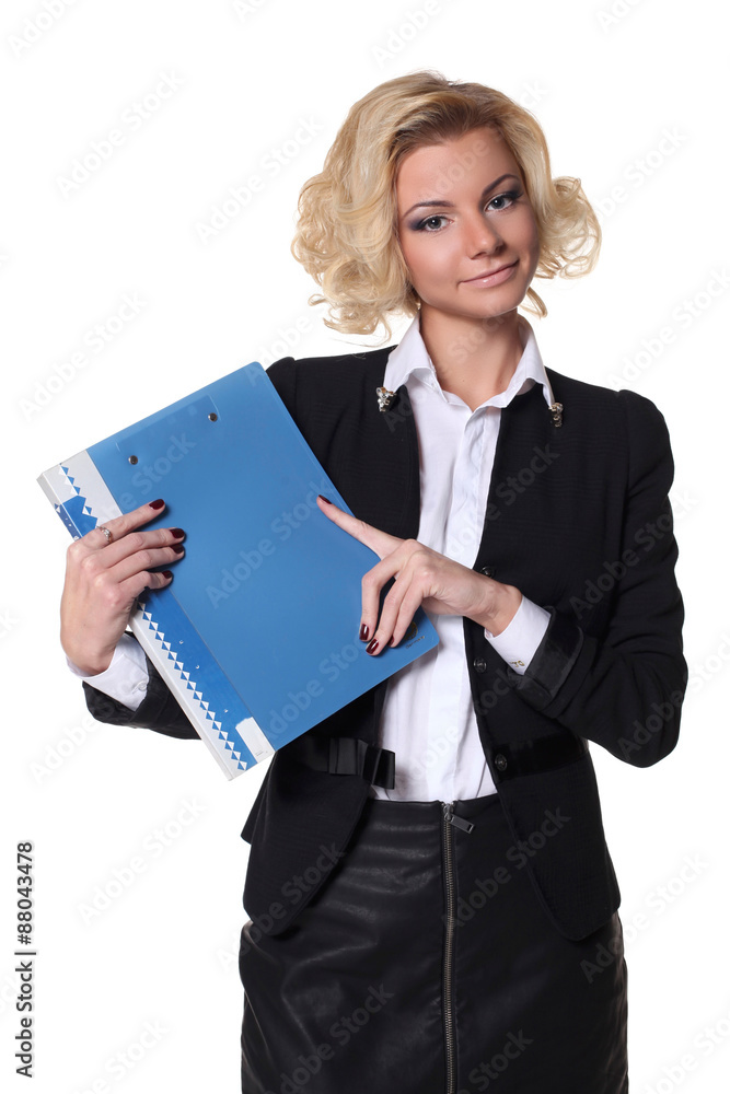 sexy business woman with a book isolated on white background sexy business woman with a book isolated on white background