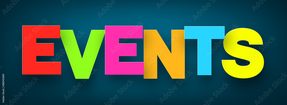 Paper events sign. Stock Vector | Adobe Stock