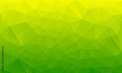 Shades of green abstract polygonal geometric background. Low