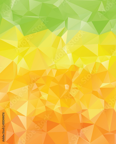 Green Yellow Orange Polygons