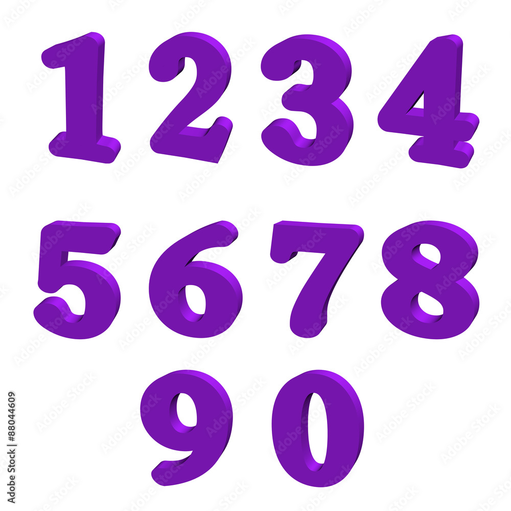 purple numbers purple numbers