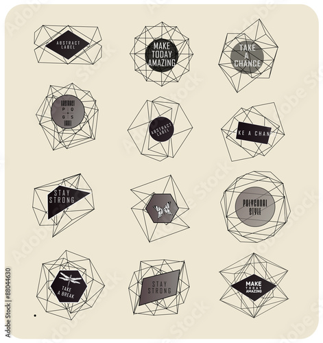Abstract triangles  design 
