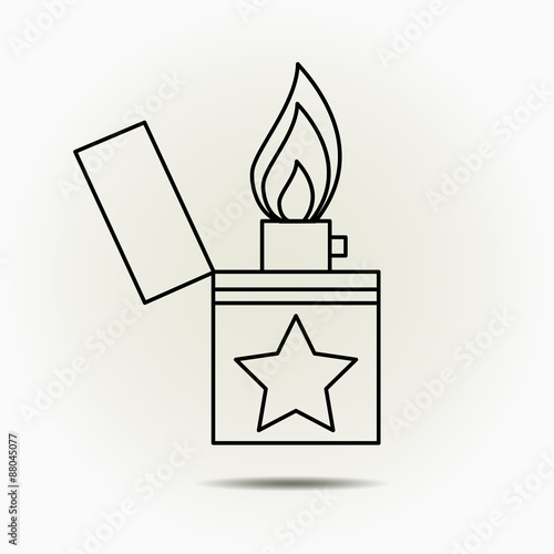 Lighter icon. vector
