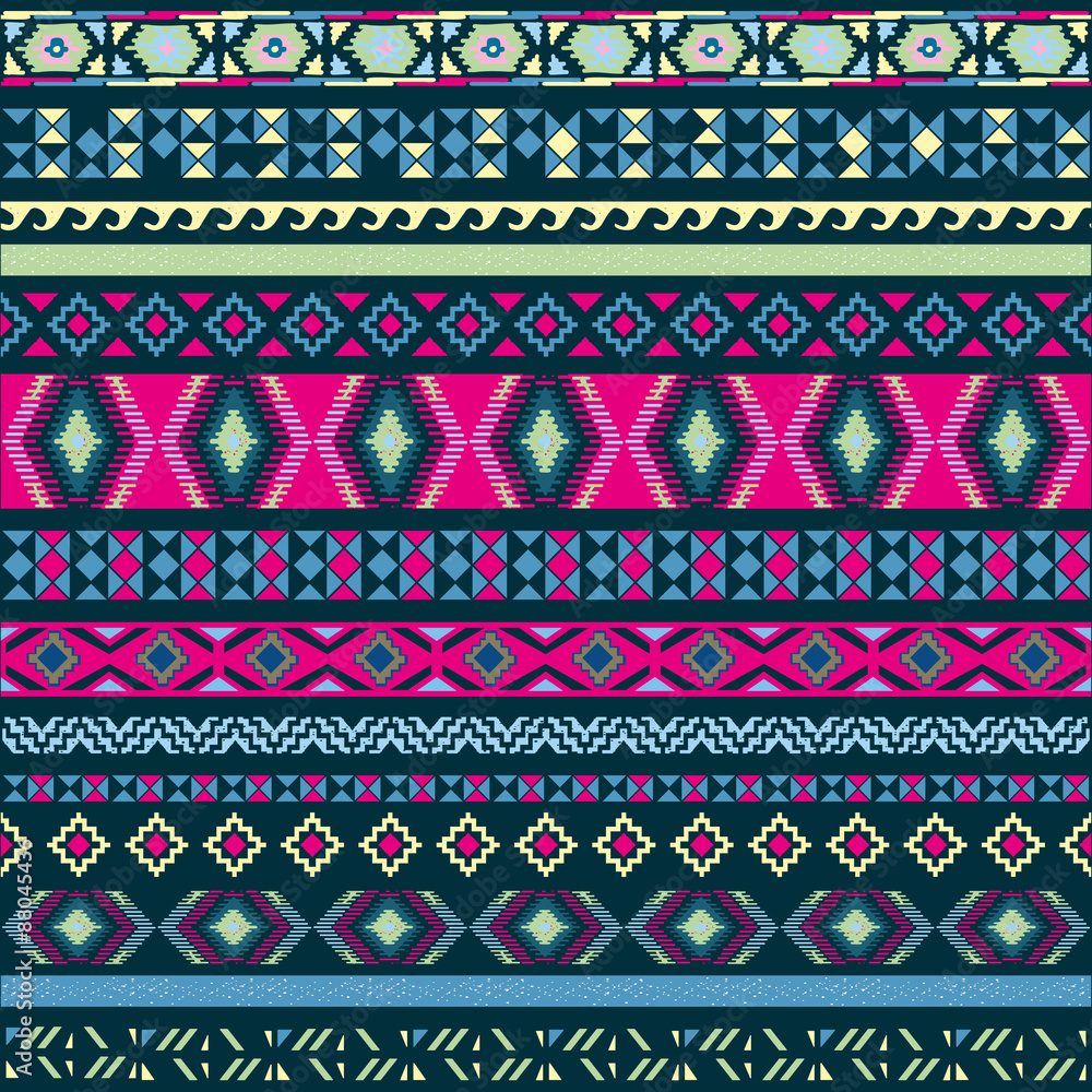 Seamless pattern. Vector illustration for tribal design. Ethnic motif. Seamless pattern. Vector illustration for tribal design. Ethnic motif.
