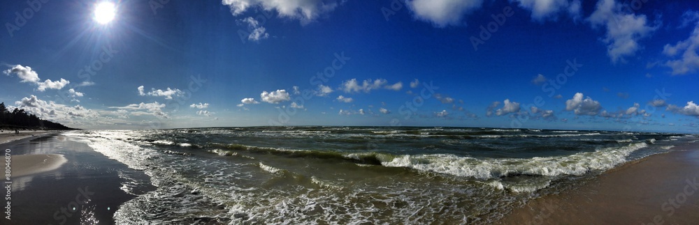 strand wellen panorama strand wellen panorama