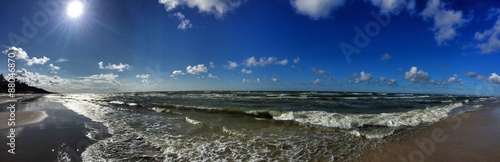 strand wellen panorama #88046870
