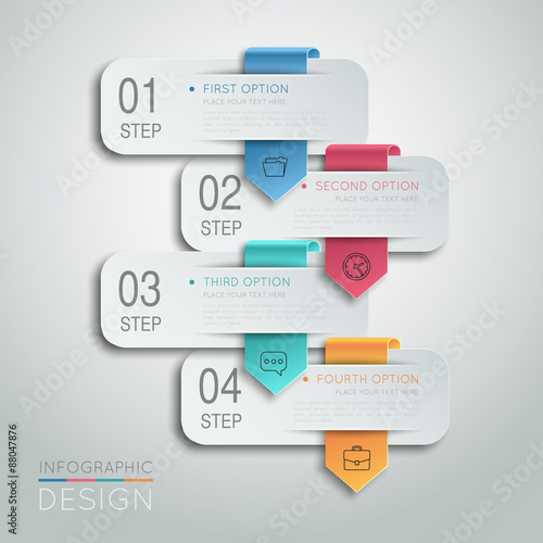 Step by step business concept.
