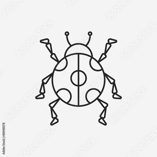 insect line icon