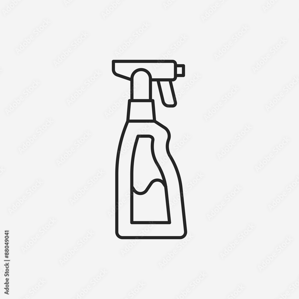 Dish detergent line icon Dish detergent line icon