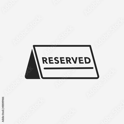 reserved icon photo