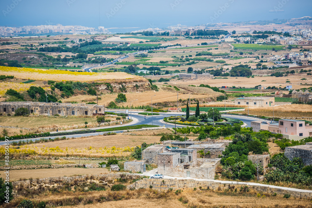 country scenery of Mdina