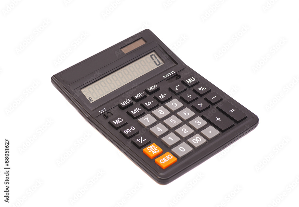calculator isolated on white background calculator isolated on white background