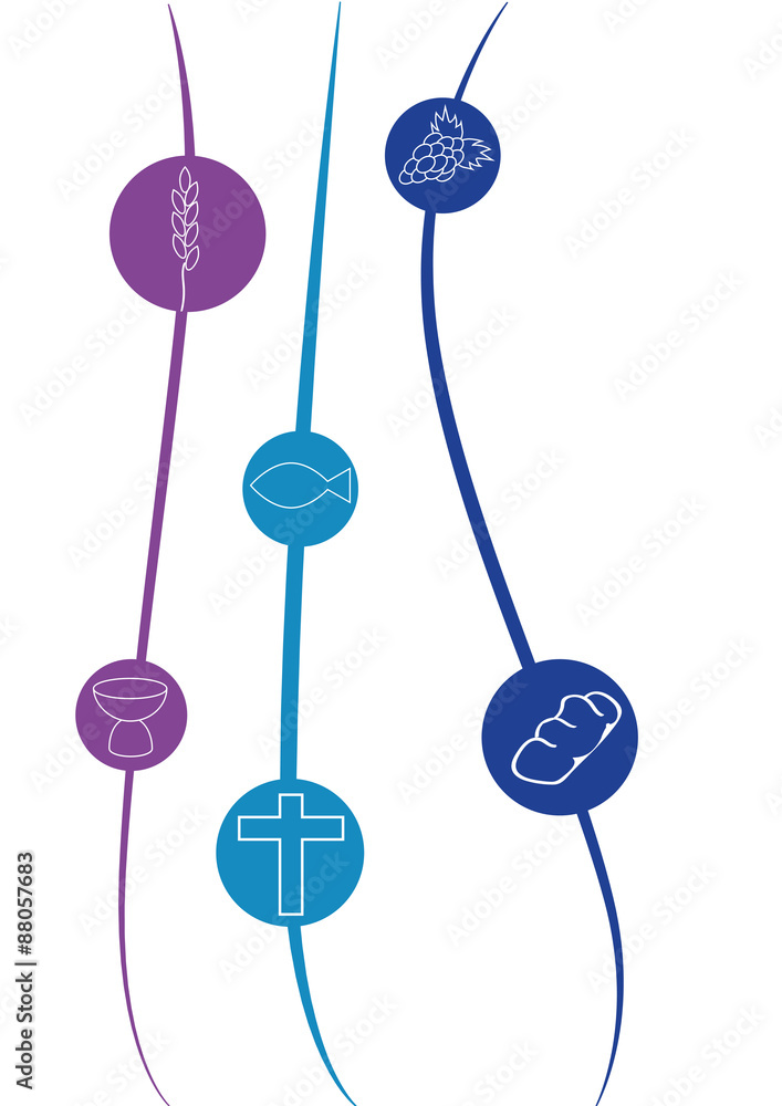 Symbols for the first communion Symbols for the first communion