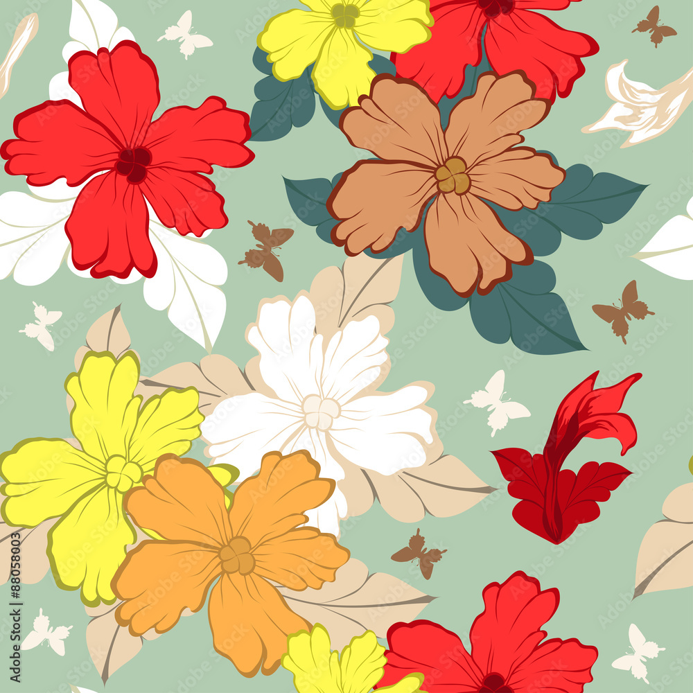 Seamless floral pattern Seamless floral pattern