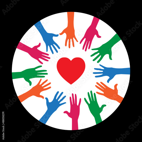 Colorful hands