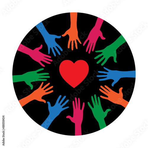 Colorful hands