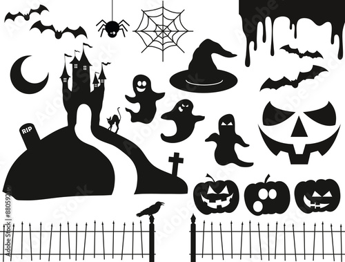 Vektorpaket 2 Halloween