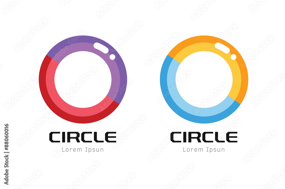 Vector globe abstract logo template. Circle shape and symbol Vector globe abstract logo template. Circle shape and symbol