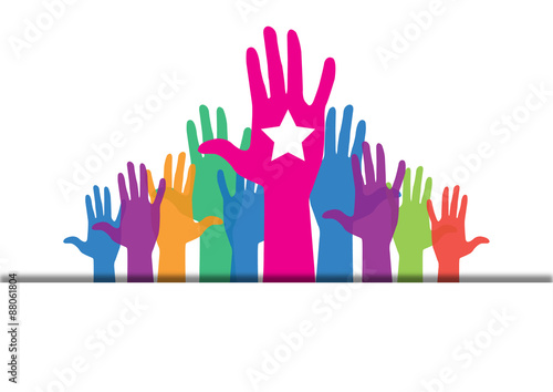 Colorful hands