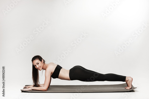 Woman doing plank