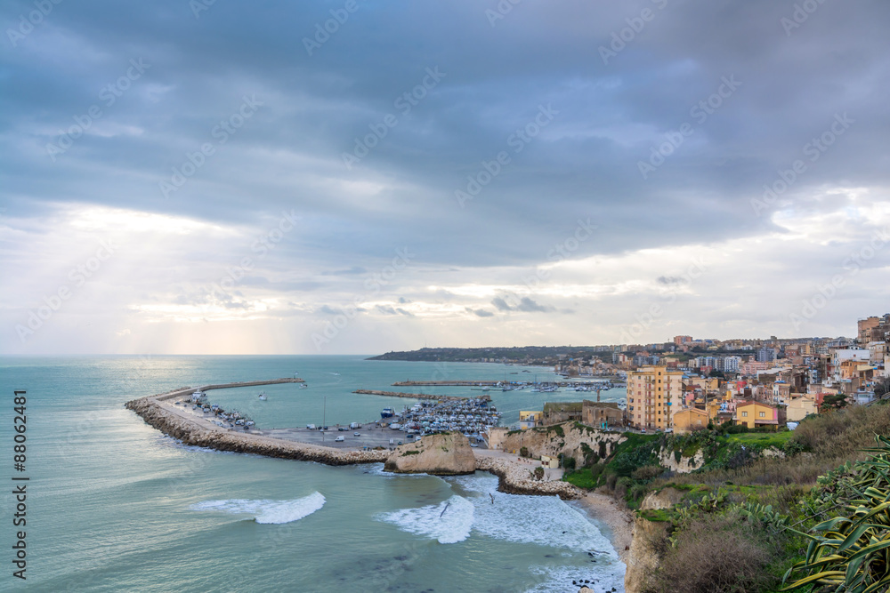 Obraz premium coastline in Sciacca, Sicily