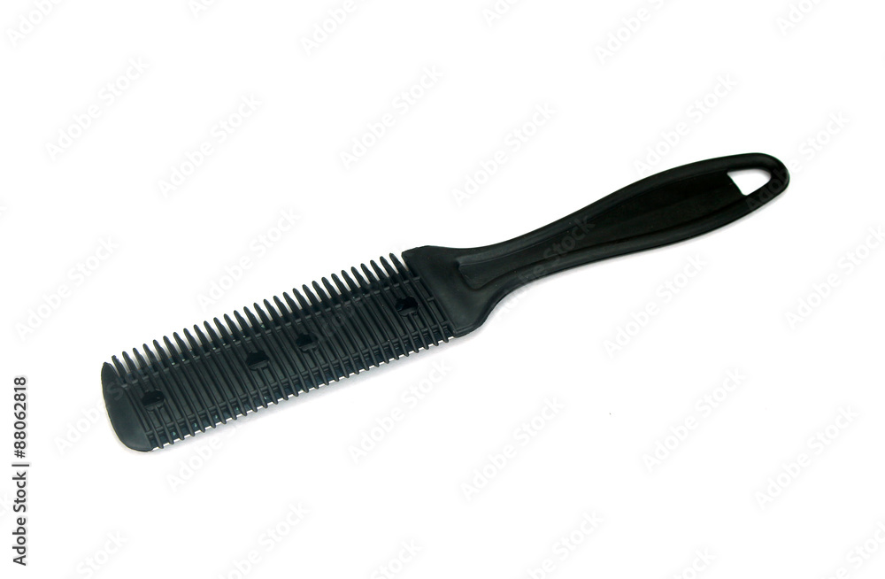 Comb. Equipment Barber. Isolated on White Background. Comb. Equipment Barber. Isolated on White Background.