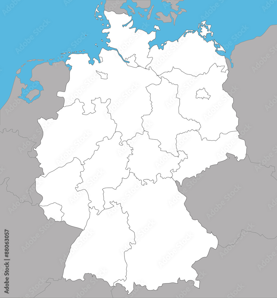 Deutschland Karte und Bundesländer Landkarte Europa