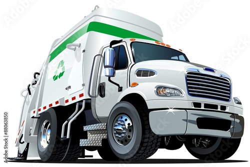 Cartoon Garbage Truck