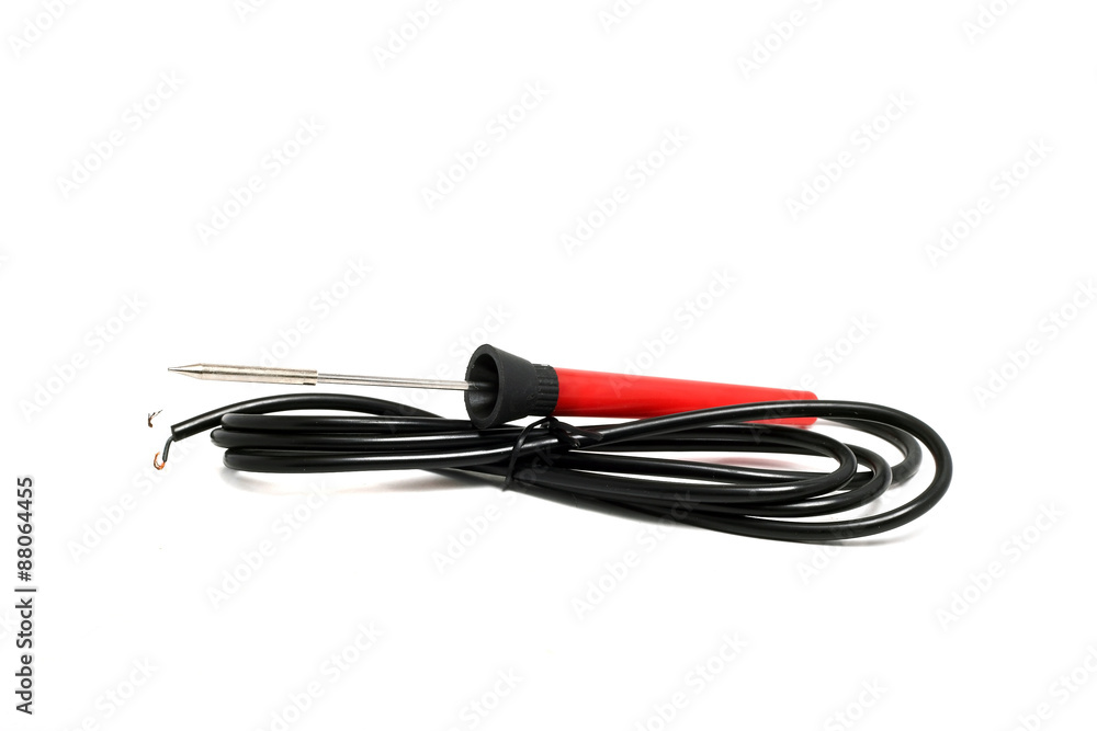 removable small soldering iron on a white background removable small soldering iron on a white background