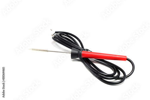 removable small soldering iron on a white background