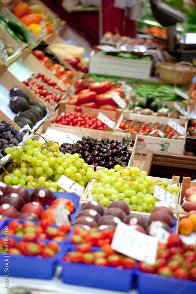 Obraz premium Obst Gemüse markt 