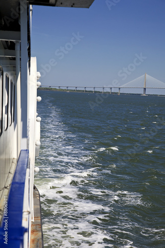 Ferry Boat Wake eston, South Carolina photo