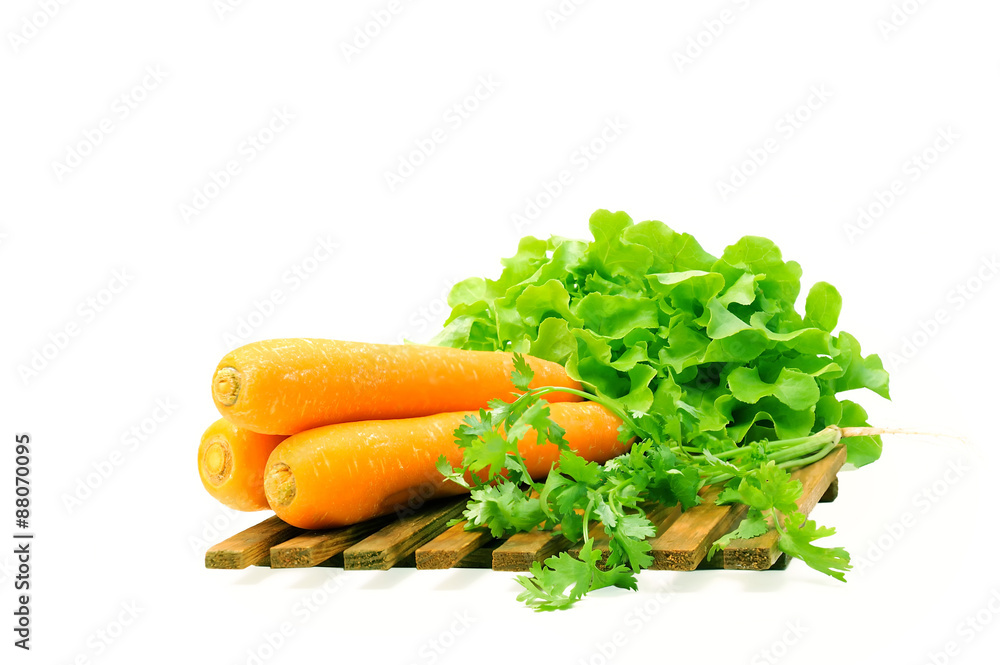 Fresh vegetables isolated on white Fresh vegetables isolated on white