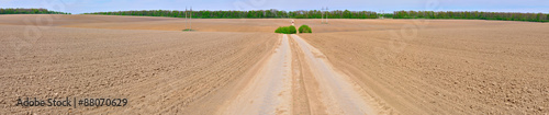 road in the field