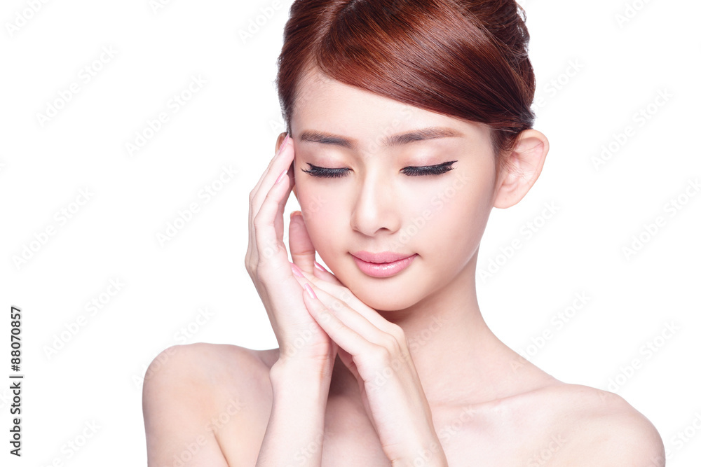 beautiful Skin care woman Face