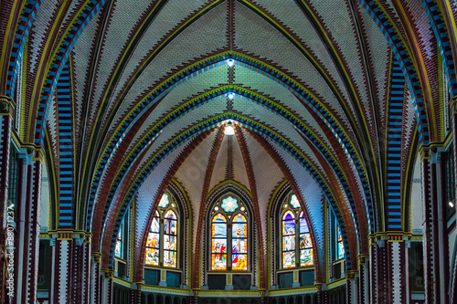 Interiors details of christ church.