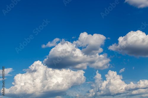 colorful dramatic sky with cloud at sunset