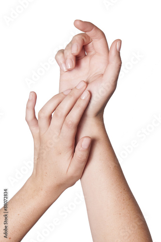 Hand Posing on White © griffinjoy18