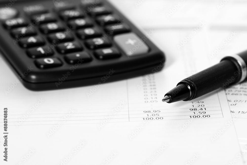 Accounts pen calculator.
Business accounts with a pen and calculator. Accounts pen calculator.
Business accounts with a pen and calculator.