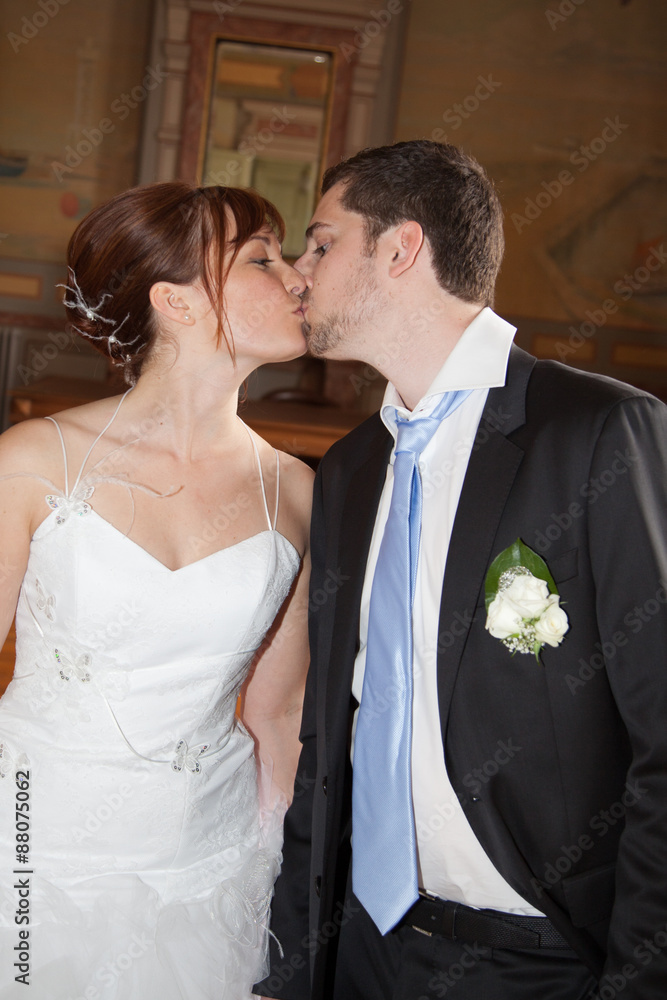 Enamoured groom and the bride Enamoured groom and the bride